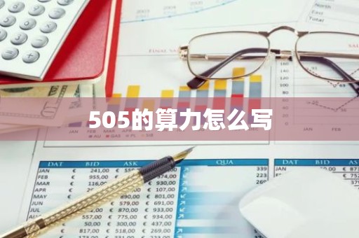 505的算力怎么写