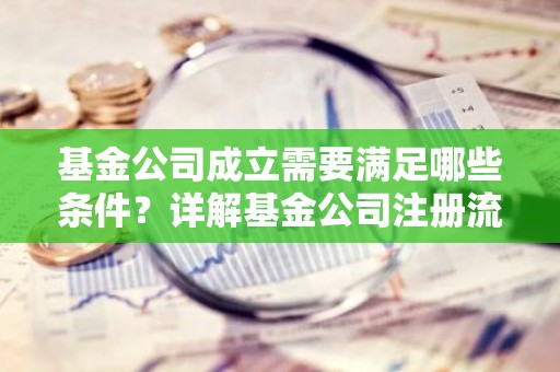 基金公司成立需要满足哪些条件？详解基金公司注册流程及要求