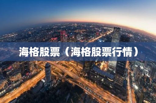海格股票（海格股票行情）