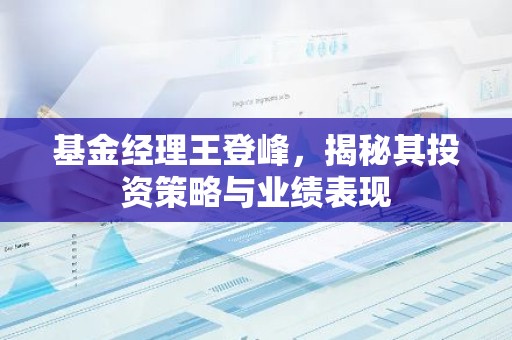 基金经理王登峰，揭秘其投资策略与业绩表现