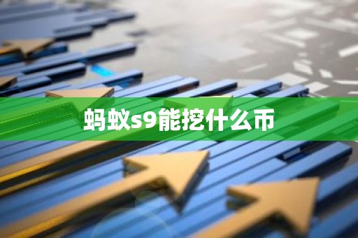 蚂蚁s9能挖什么币