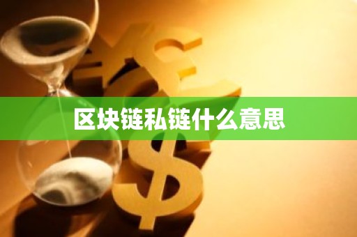 区块链私链什么意思