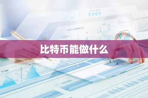 比特币能做什么