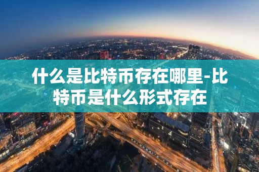 什么是比特币存在哪里-比特币是什么形式存在