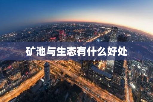 矿池与生态有什么好处