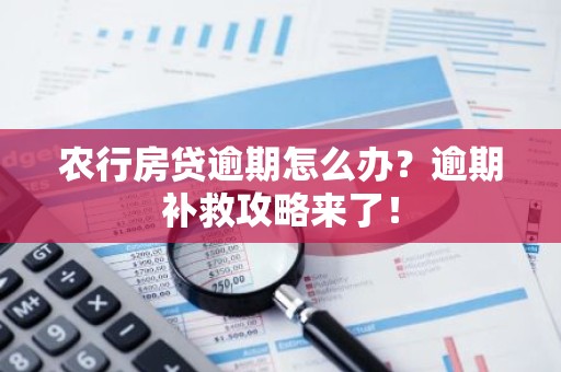 农行房贷逾期怎么办？逾期补救攻略来了！