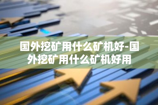 国外挖矿用什么矿机好-国外挖矿用什么矿机好用