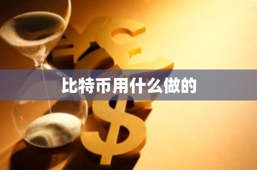 比特币用什么做的