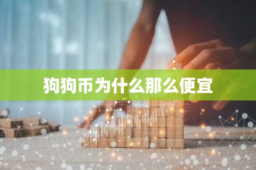 狗狗币为什么那么便宜