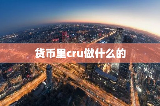 货币里cru做什么的