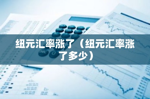纽元汇率涨了（纽元汇率涨了多少）