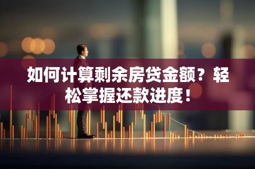 如何计算剩余房贷金额？轻松掌握还款进度！