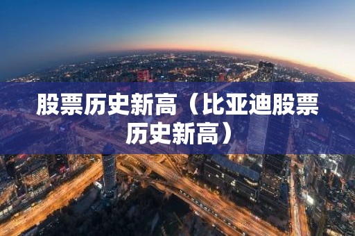 股票历史新高（比亚迪股票历史新高）