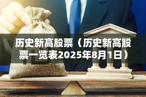 历史新高股票（历史新高股票一览表2025年8月1日）
