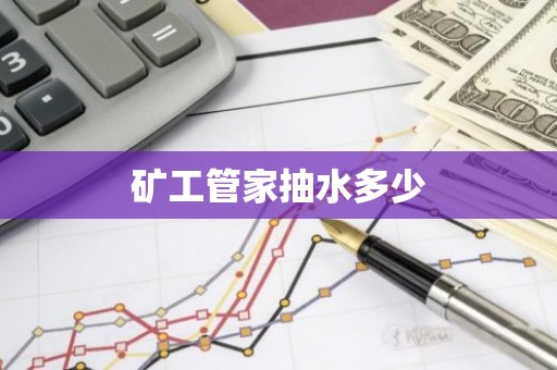 矿工管家抽水多少