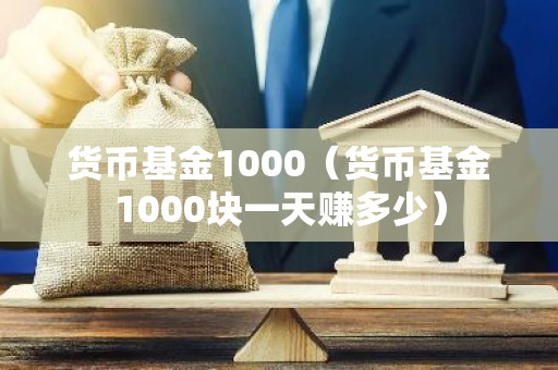 货币基金1000（货币基金1000块一天赚多少）