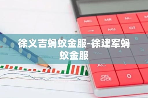 徐义吉蚂蚁金服-徐建军蚂蚁金服
