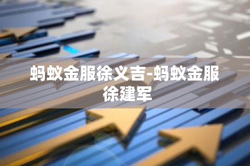 蚂蚁金服徐义吉-蚂蚁金服 徐建军