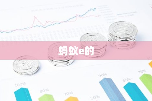 蚂蚁e的
