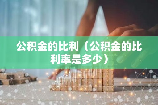 公积金的比利（公积金的比利率是多少）