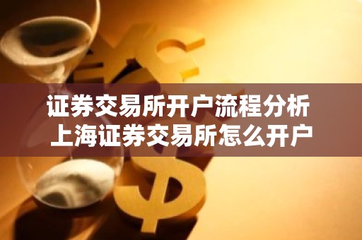 证券交易所开户流程分析 上海证券交易所怎么开户