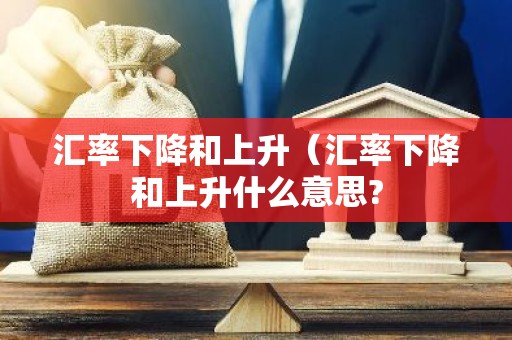汇率下降和上升（汇率下降和上升什么意思?