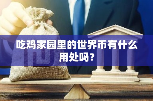 吃鸡家园里的世界币有什么用处吗？