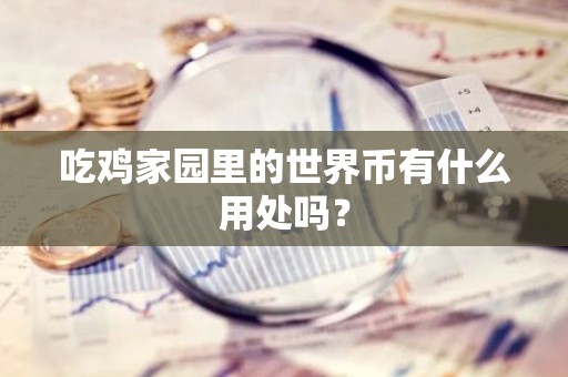 吃鸡家园里的世界币有什么用处吗？