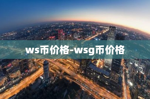 ws币价格-wsg币价格