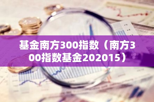 基金南方300指数（南方300指数基金202015）