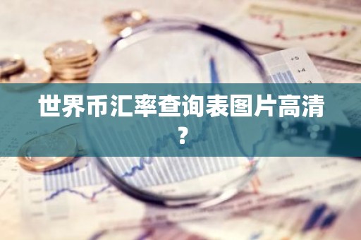 世界币汇率查询表图片高清？