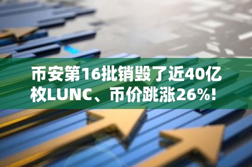 币安第16批销毁了近40亿枚LUNC、币价跳涨26%! USTC单月暴冲346%