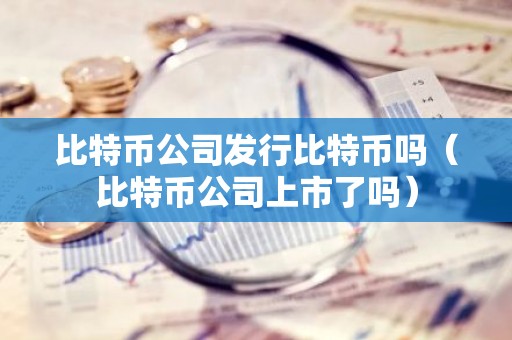 比特币公司发行比特币吗（比特币公司上市了吗）