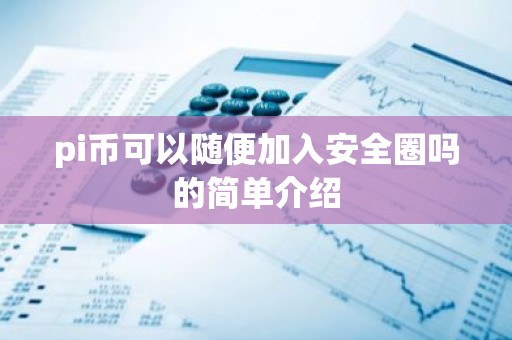 pi币可以随便加入安全圈吗的简单介绍