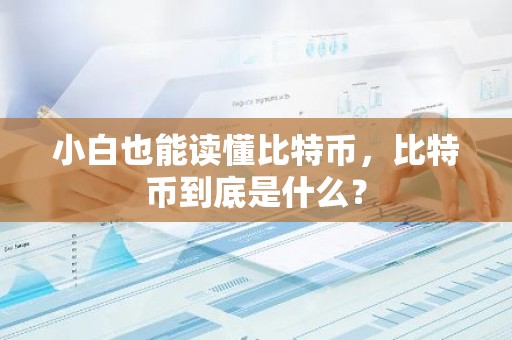 小白也能读懂比特币，比特币到底是什么？