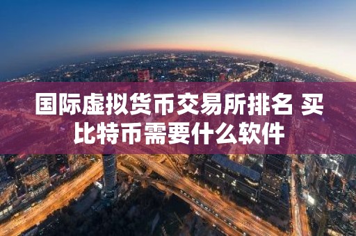 国际虚拟货币交易所排名 买比特币需要什么软件