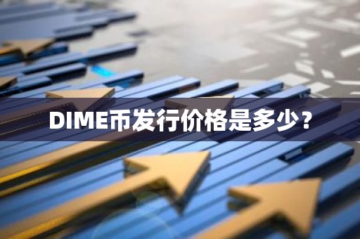 DIME币发行价格是多少？