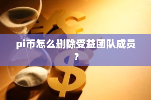pi币怎么删除受益团队成员？