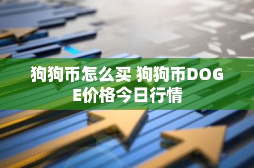 狗狗币怎么买 狗狗币DOGE价格今日行情