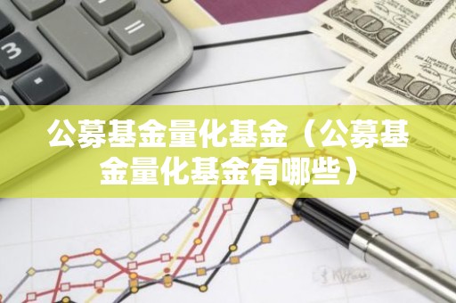 公募基金量化基金（公募基金量化基金有哪些）