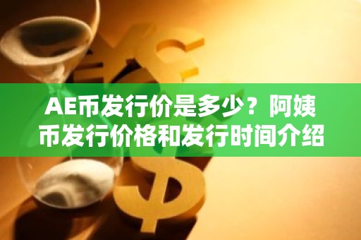 AE币发行价是多少？阿姨币发行价格和发行时间介绍