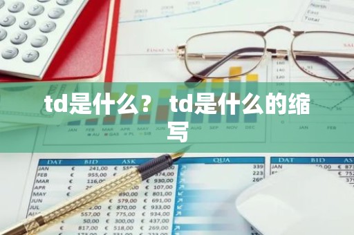 td是什么？ td是什么的缩写
