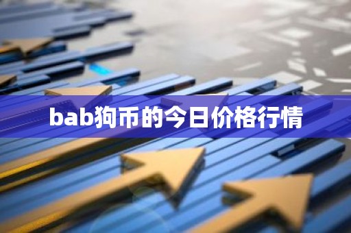 bab狗币的今日价格行情