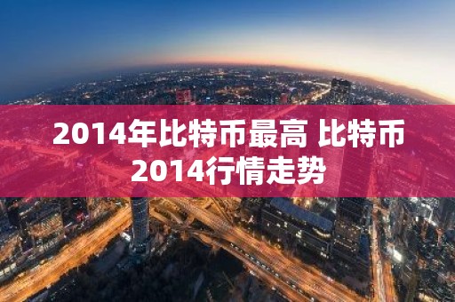 2014年比特币最高 比特币2014行情走势