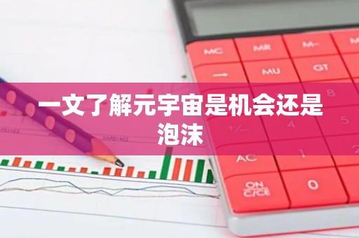 一文了解元宇宙是机会还是泡沫