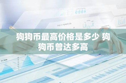 狗狗币最高价格是多少 狗狗币曾达多高