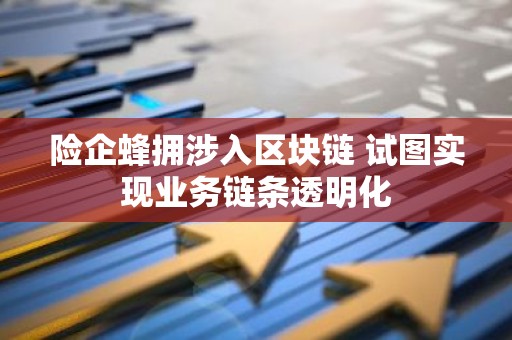 险企蜂拥涉入区块链 试图实现业务链条透明化