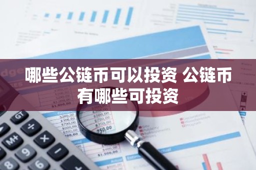 哪些公链币可以投资 公链币有哪些可投资