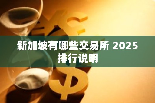 新加坡有哪些交易所 2025排行说明