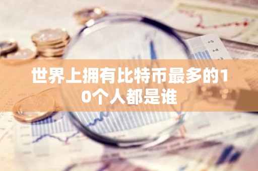世界上拥有比特币最多的10个人都是谁